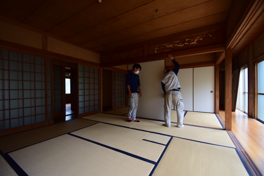 解体工事の前に